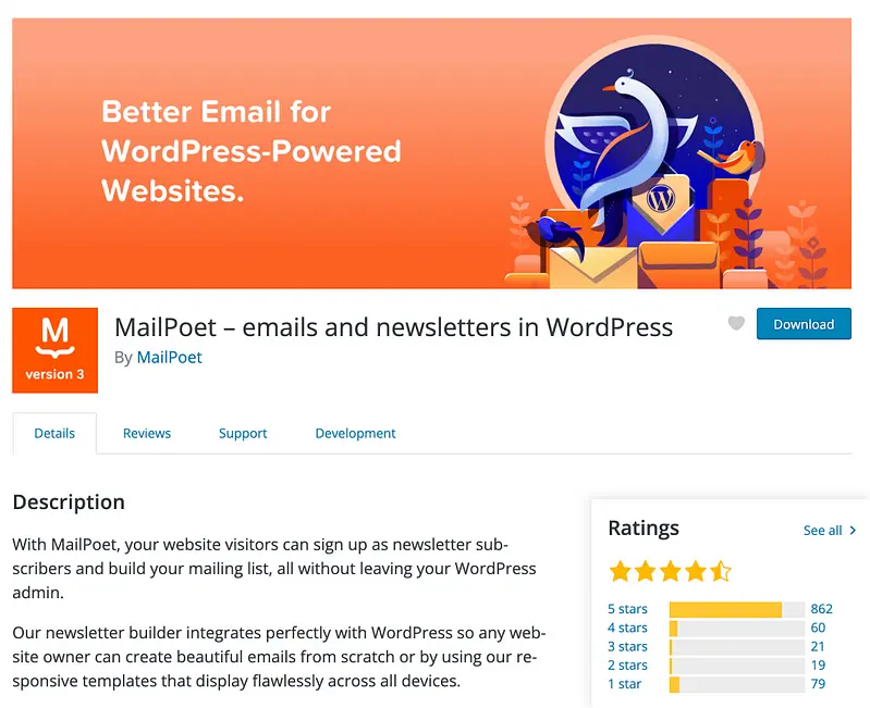 Plugin MailPoet