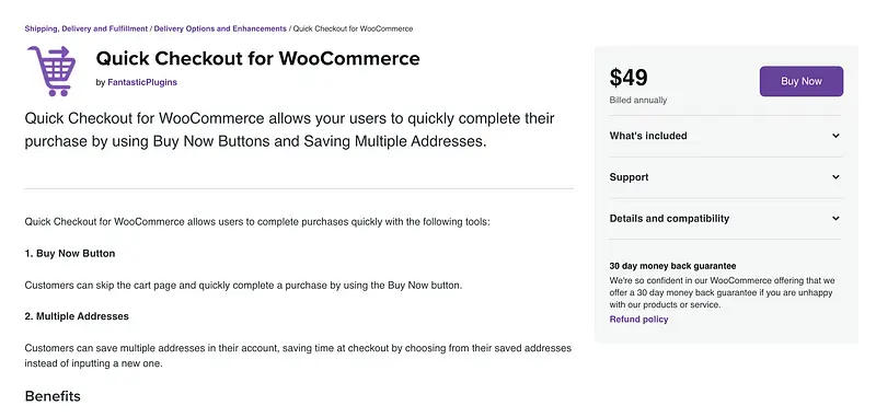 Checkout rápido para WooCommerce
