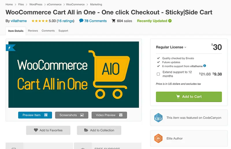 Carrinho WooCommerce tudo em um