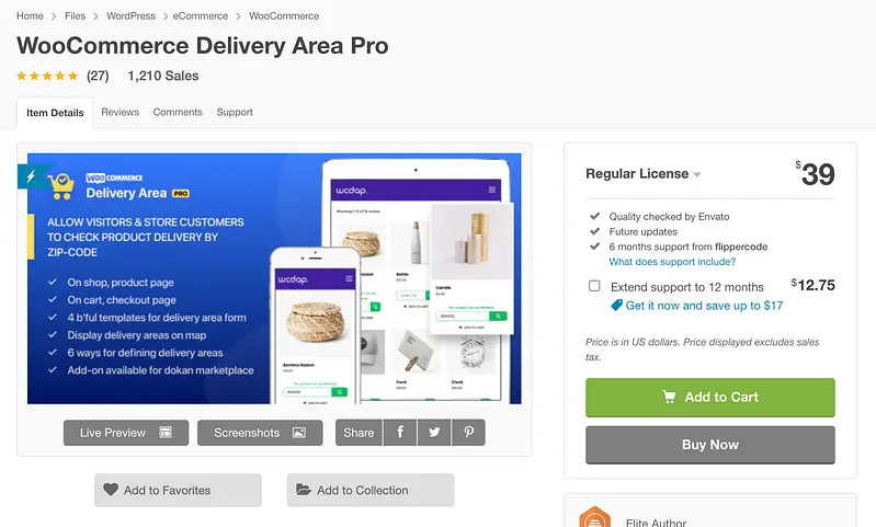 WooCommerce Delivery Area Pro