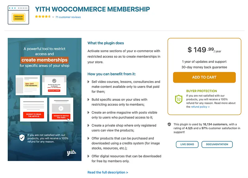 YITH WooCommerce Membership-Plugin