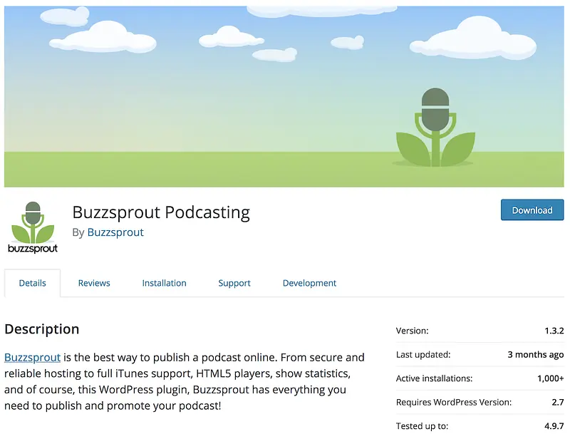 Buzzsprout 播客