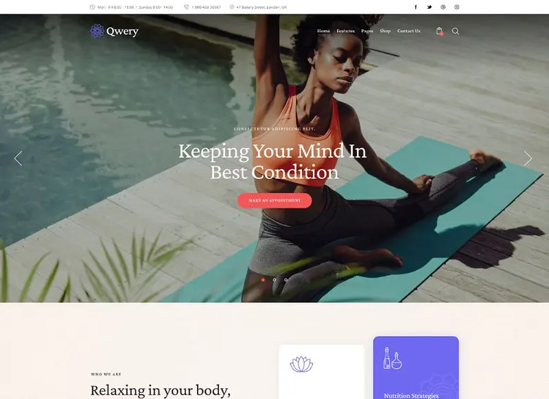 Modelo de meditação Qwery