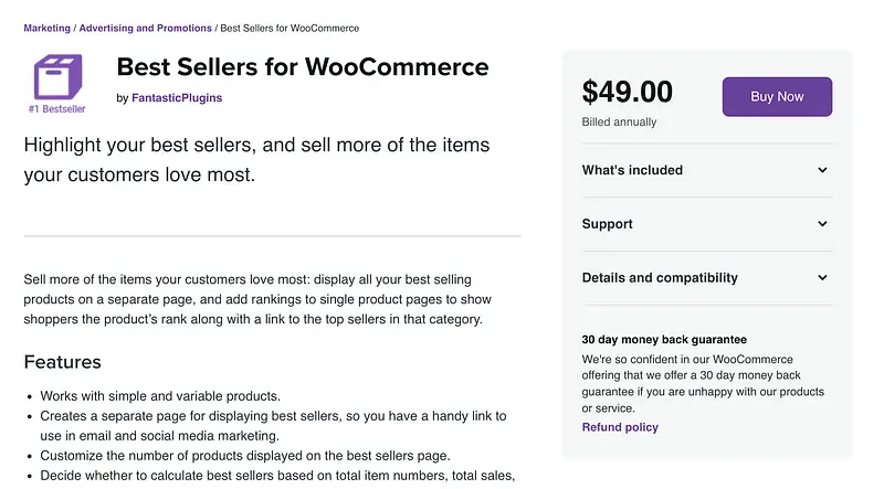Mais vendidos para o plugin WooCommerce