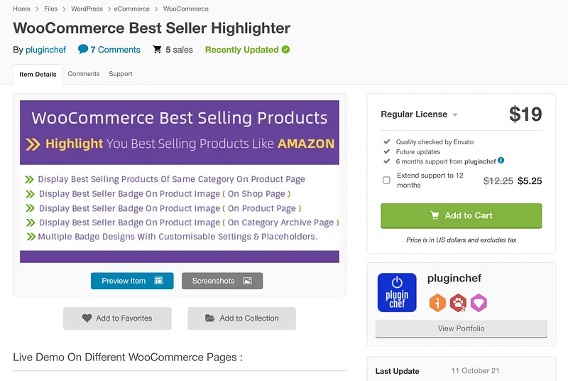 Plugin de destaque do WooCommerce Best Seller