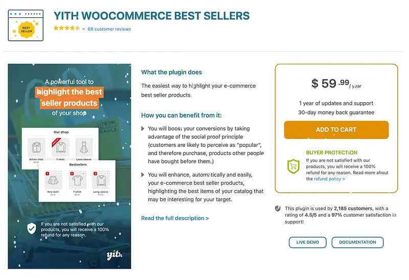 Plugin YITH WooCommerce Best Sellers
