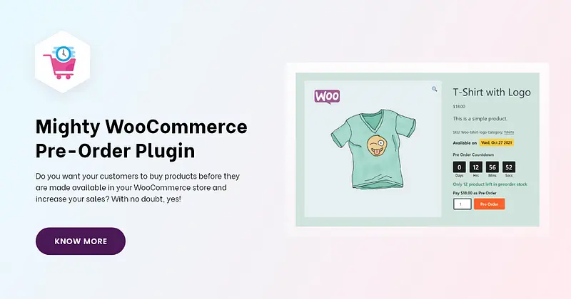 强大的 WooCommerce 预购插件