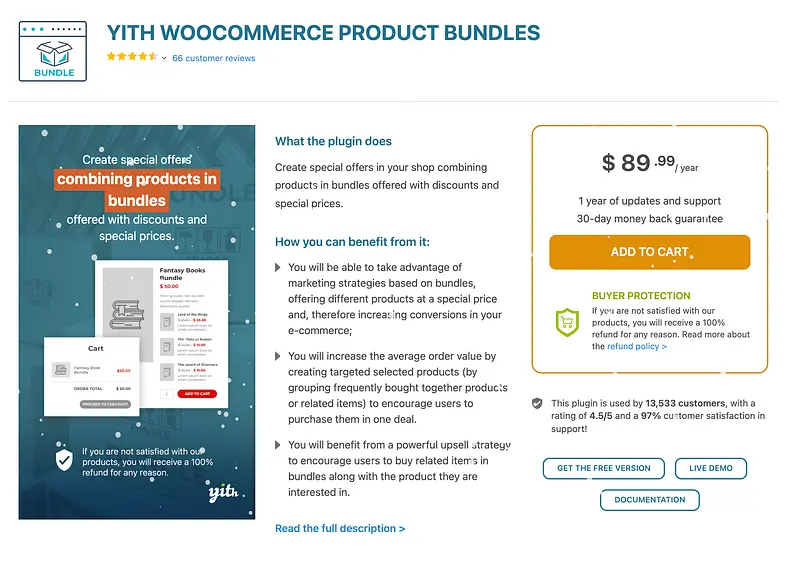 Plugin de pacotes de produtos YITH WooCommerce