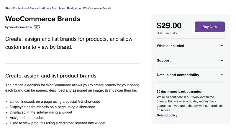 Plugin de marcas WooCommerce