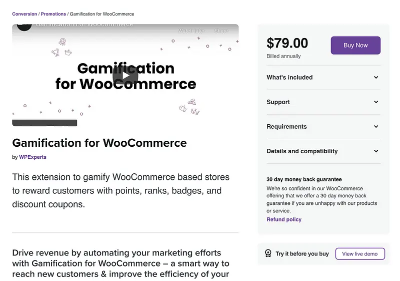 WooCommerce 插件的游戏化