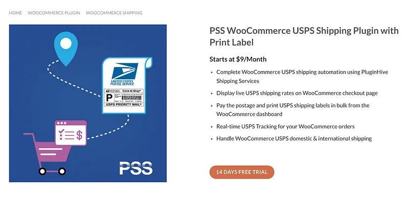 PSS WooCommerce USPS 运输插件