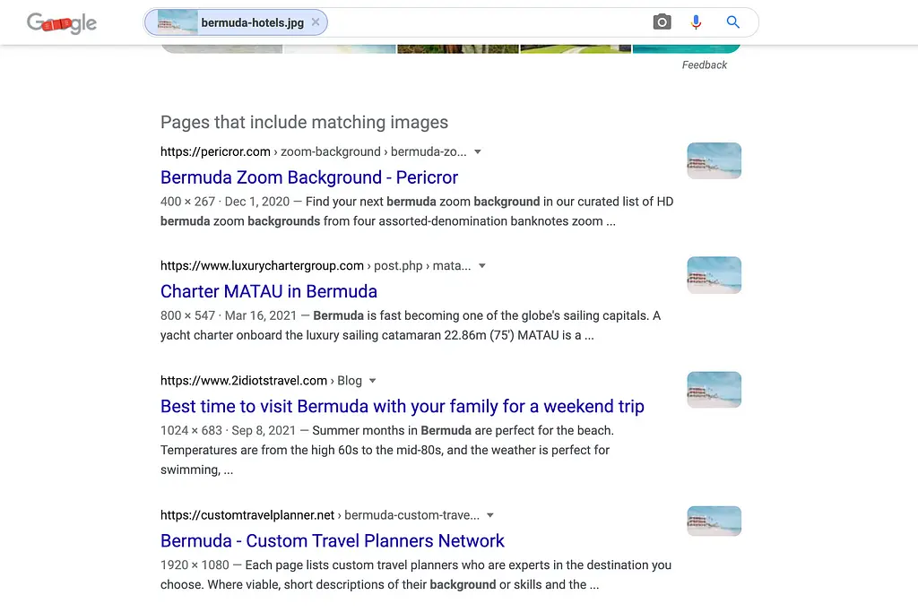 Resultados da pesquisa de imagens do Google