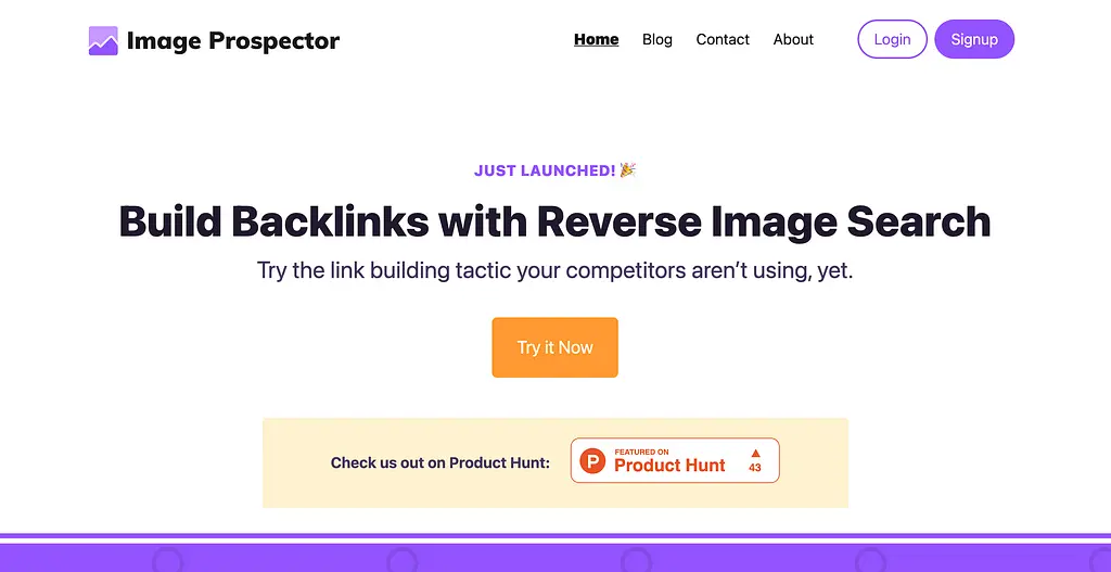 Site do Prospector de Imagens