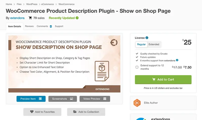 WooCommerce 产品描述插件