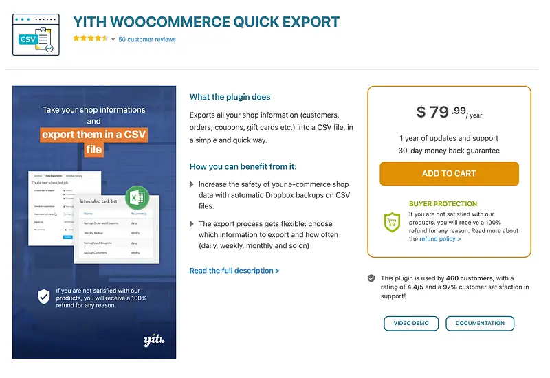 YITH WooCommerce 快速导出插件