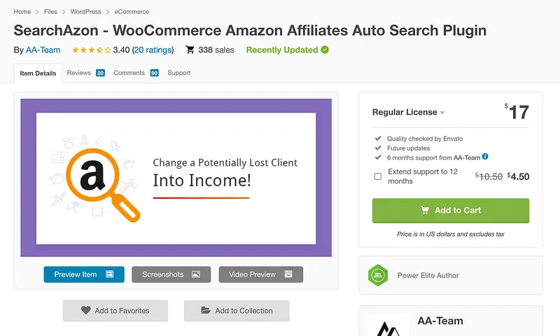 Plugin SearchAzon
