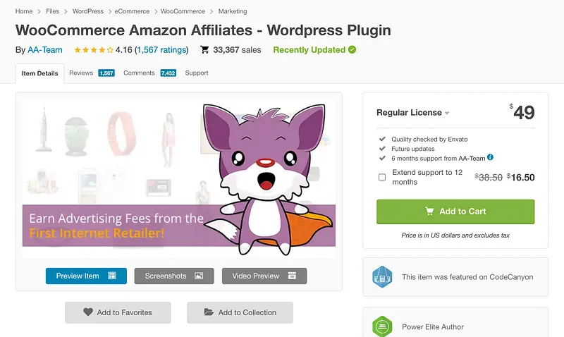 Plugin WooCommerce Amazon Affiliates