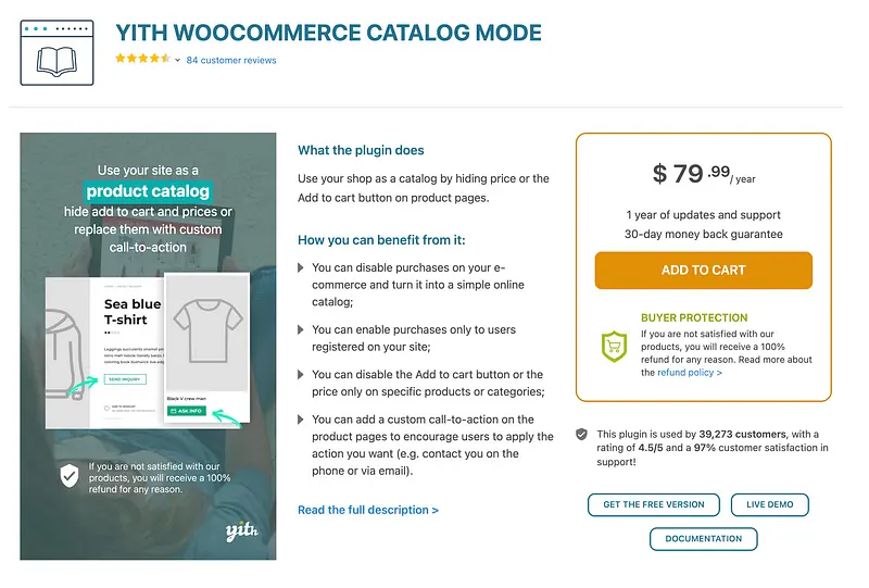 Plugin do Modo de Catálogo do YITH WooCommerce