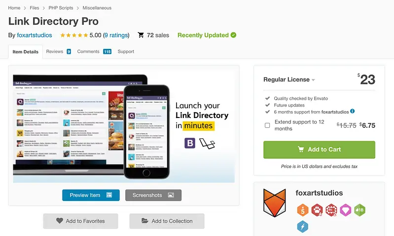 Plug-in Link Directory Pro