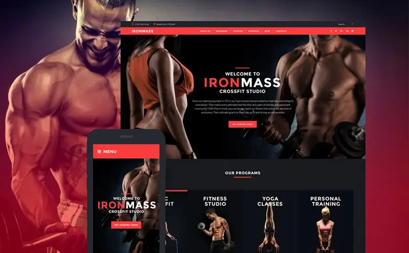 Tema de academia IronMass