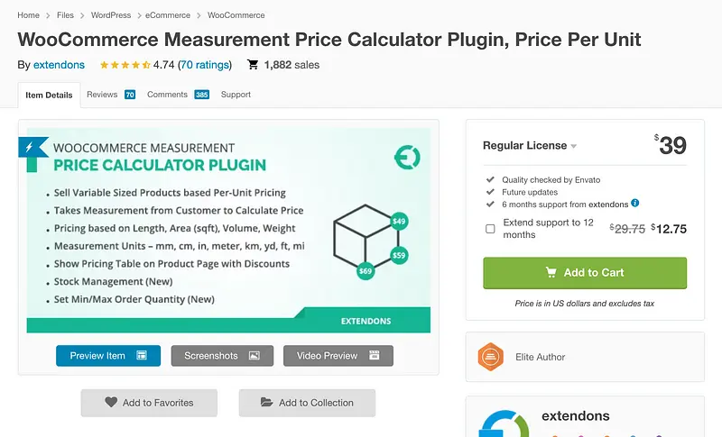 Plugin de Calculadora de Preços de Medição do WooCommerce