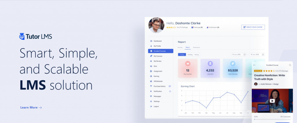 البرنامج المساعد Tutor LMS WordPress