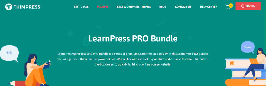البرنامج المساعد LearnPress WordPress