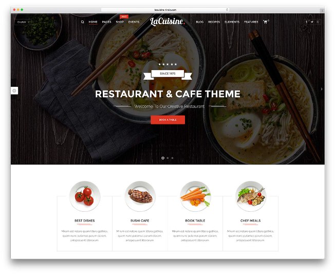 LaCuisine 餐厅 WordPress 主题