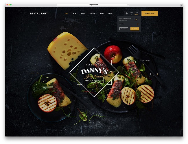Dannys 餐厅餐厅 WordPress 主题