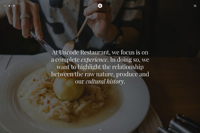 Uncode Restaurant WordPress 主题