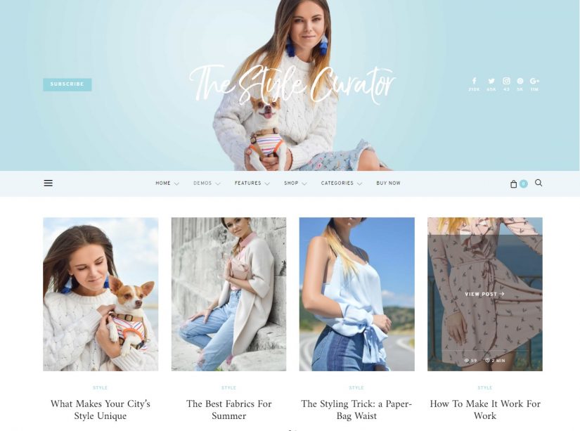 Tema autêntico para WordPress 2018