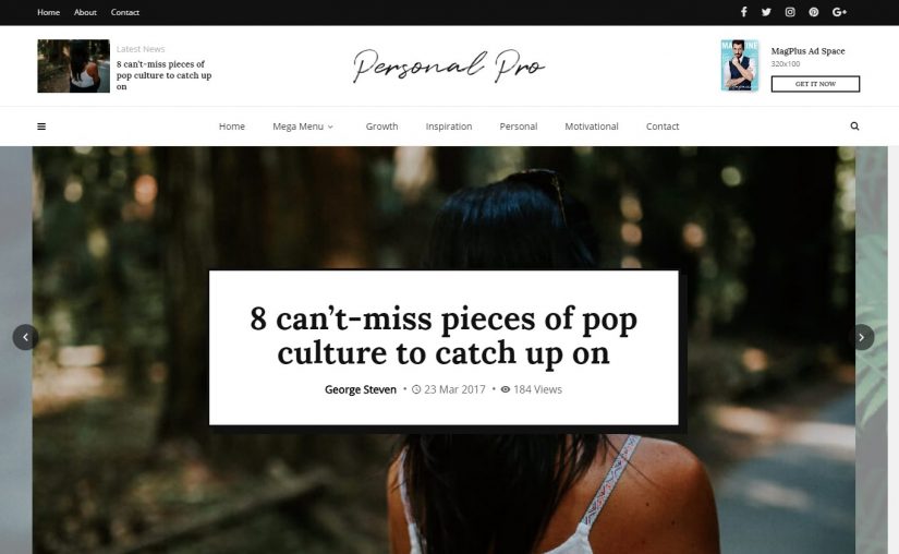 Tema WordPress MagPlus 2018 para Blog