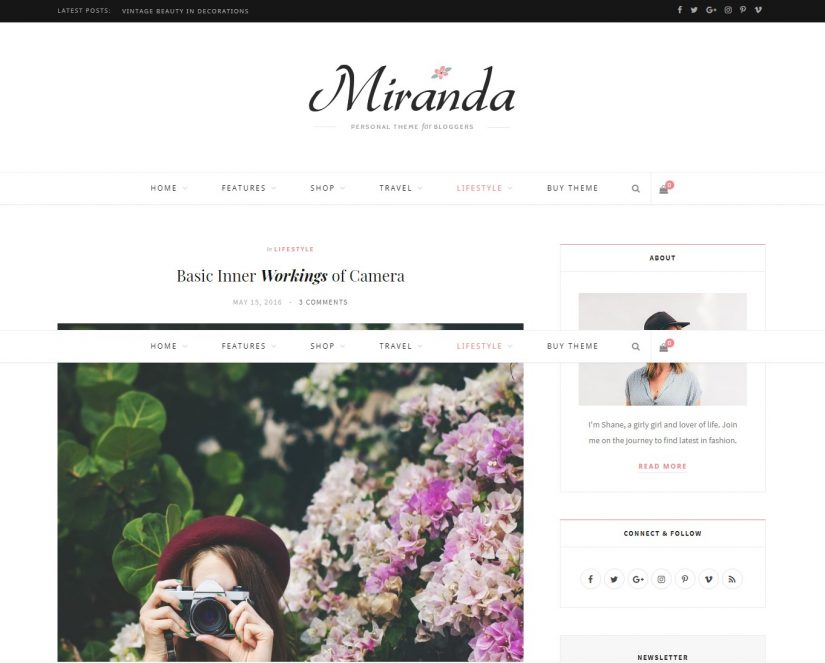 Tema WordPress do blog Cheerup 2018