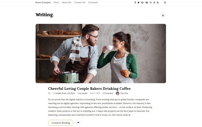 Escrevendo o tema do blog WordPress em 2018
