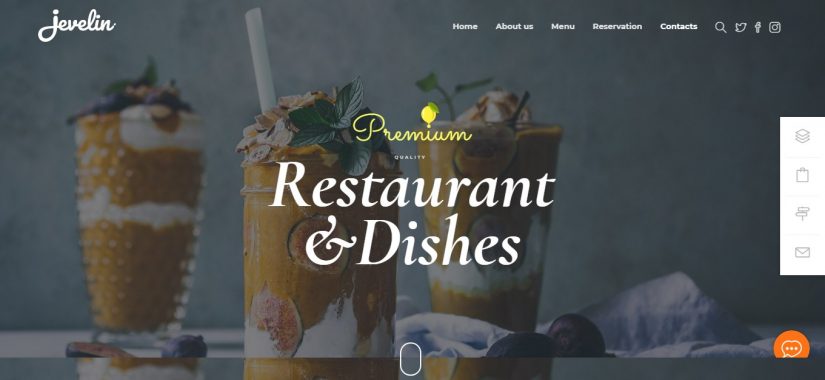 Tema Jevelin Blogging para WordPress em 2018