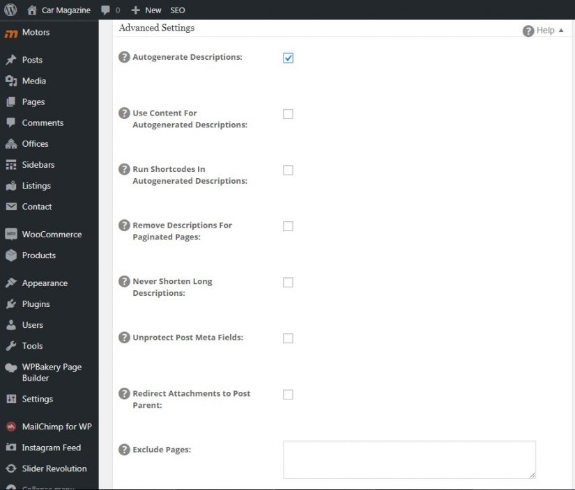 09 - All-in-One-SEO-Paket - Erweiterte Einstellungen