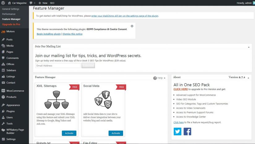 11 - All-in-One-SEO-Paket - Funktionsmanager