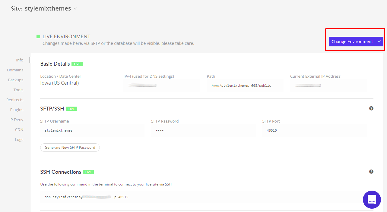 Ambiente de Desenvolvimento Kinsta