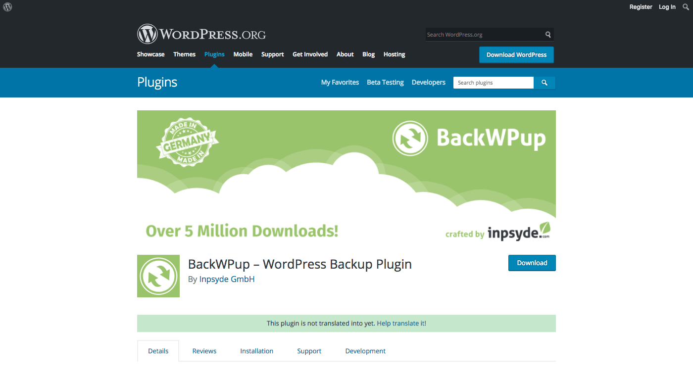 BackWPup 插件