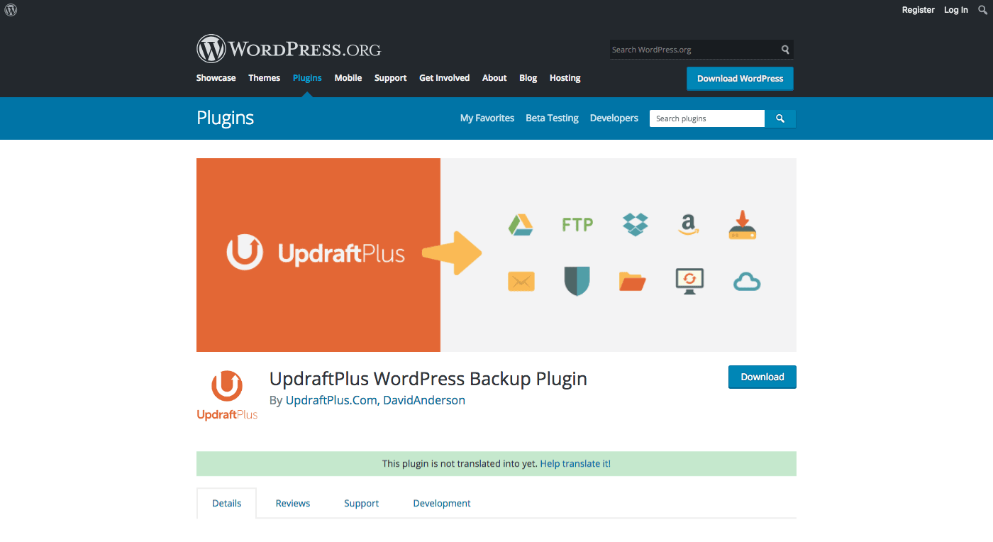 UpdraftPlus 插件