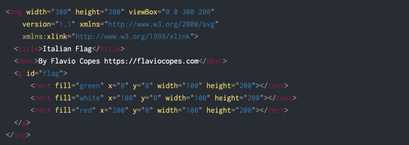 Código de ejemplo SVG