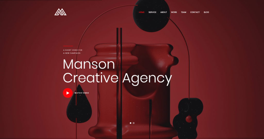 Manson - 创意机构 WordPress 主题