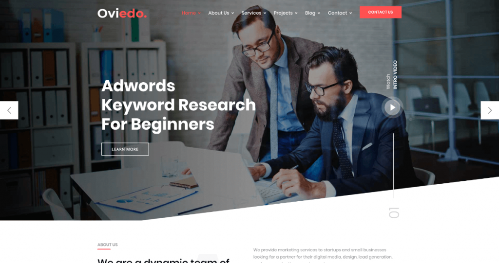 Oviedo wordpress 主题迎合代理机构、初创公司、数字企业和类似行业。
