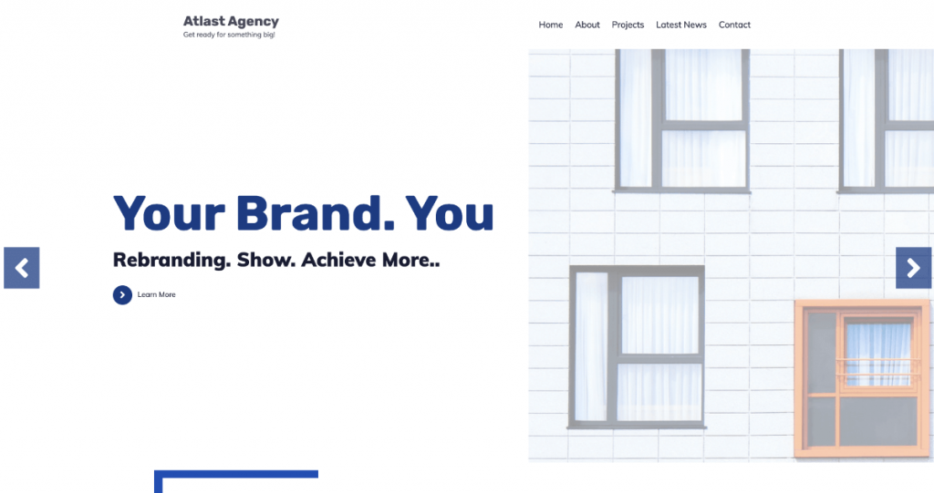 Atlast Agency - 相对简单明了的 WordPress 主题。