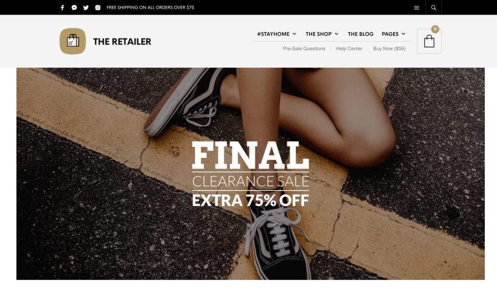 WordPress тема электронной коммерции