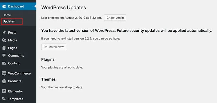 Update Required Files Regularly