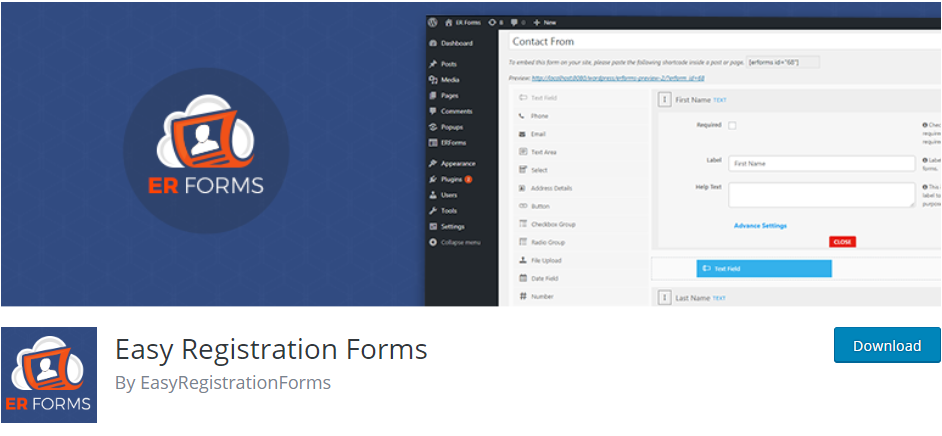 Wordpress Registration Plugin 