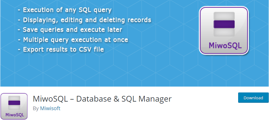 Wordpress Database Plugin 