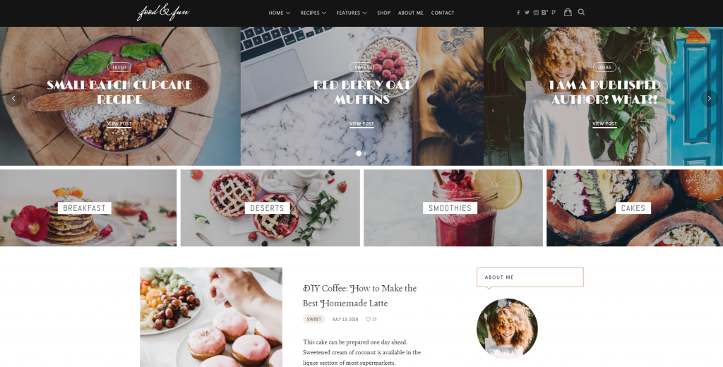 Thèmes wordpress de recettes de cuisine Lahanna