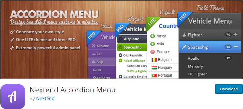 Nextend Accordwordpress Accordion Pluginion Menu